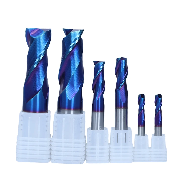 HRC 65 Solid Tungsten Carbide CNC End Milling Cutter Flat End Mill 2 4 Flutes