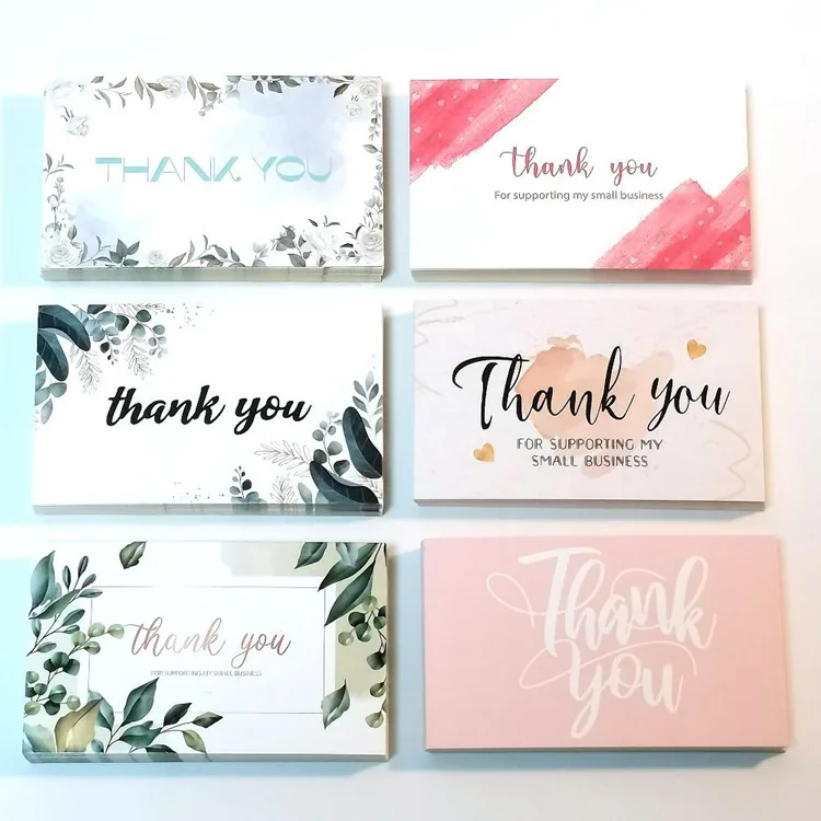 Custom thank you cards for small business custom printing gift cards