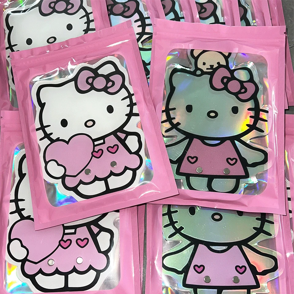 Custom hello kitty lash tile with magnet customizable acrylic magnetic lash glue pallet tile