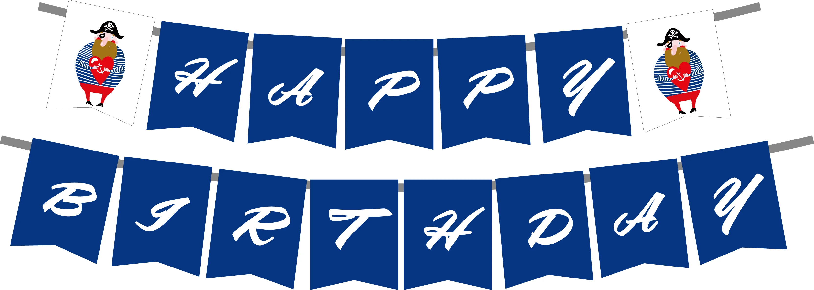 Pirate Birthday Party Supplies Beautiful Party Decors Disposable Tableware -Serves 16