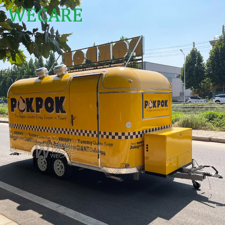 Wecare мобильный кухонный грузовик для пиццы еды барбекю мороженого трейлер с полным кухонным оборудованием