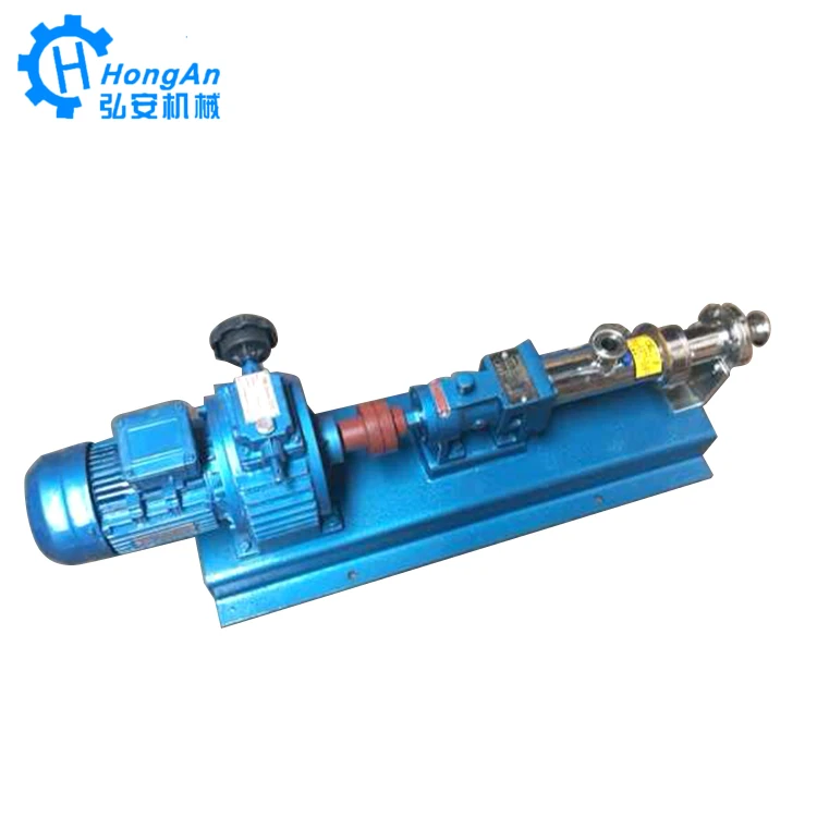 
Stainless steel food grade mono single screw pump 