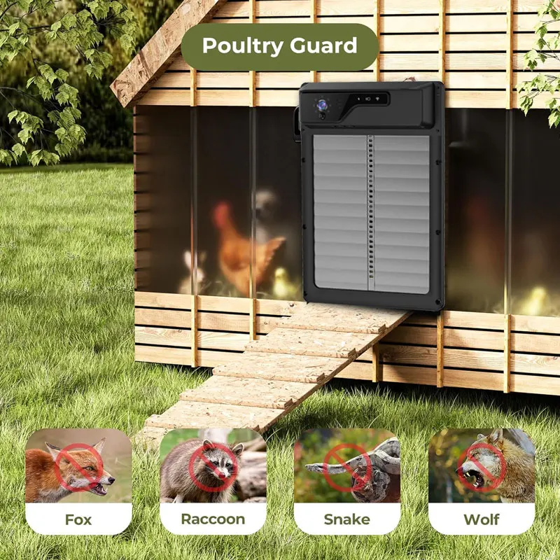 2024 New PIR Motion Detection  Remote Monitoring Automatic Chicken Coop Door With Camera For Poultry Farming