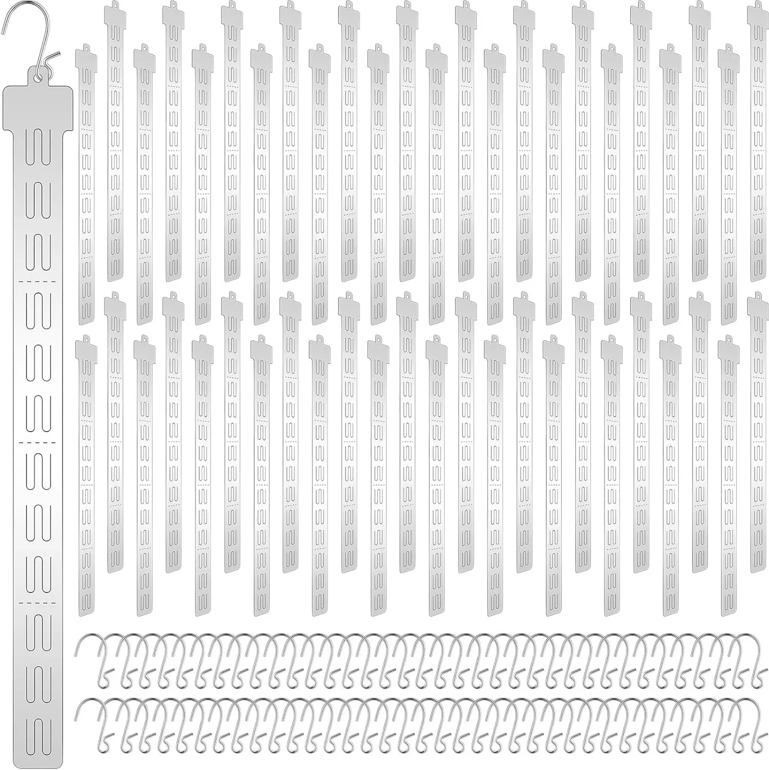 Supermarket Plastic Clip Strip 12 Hooks Pop Hanging Display Clip Strips