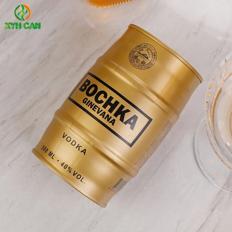 500ML-700ML Food Grade Tin Jar for Vodka Tequila