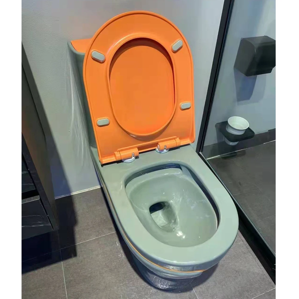 Good function colour Siphonic toilet one piece bathroom ceramic toilet water closet custom factory