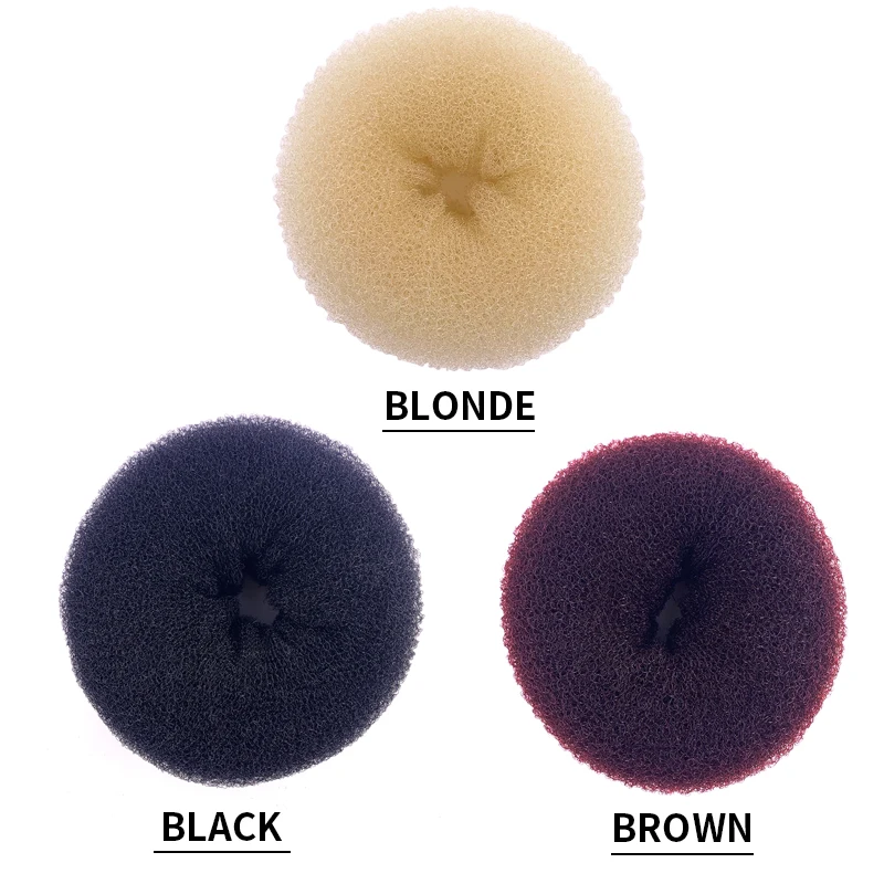 Wholesale 18-20cm Big Size Custom Color Hair Donut for Salon and Daily Hair Decoration
