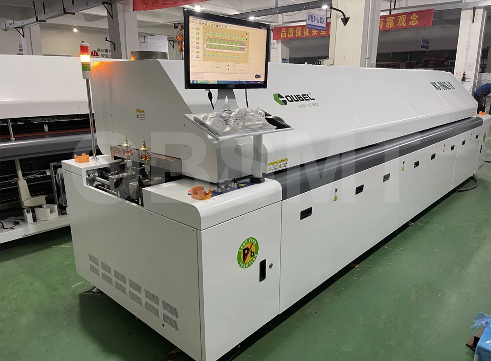 Shenzhen supplier lead free 8 zones reflow oven for PCB assembly line