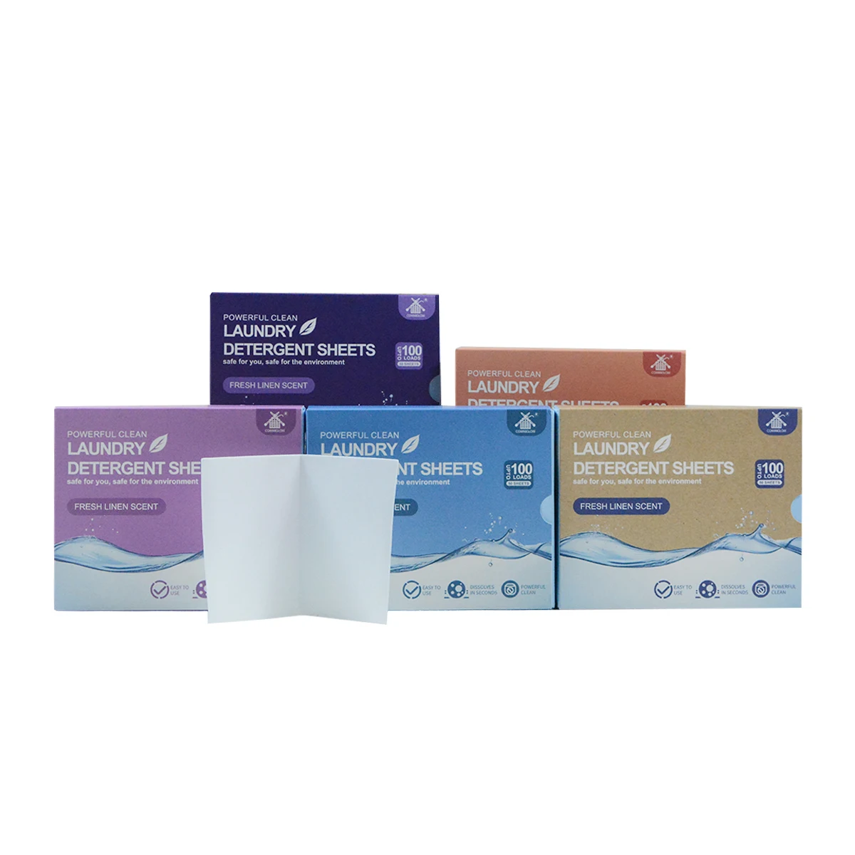 Best Sellers Rank Liquidless Fresh Scent Laundry Detergent Sheet Biodegradable Cleaning Health Household Products, 100 Loads