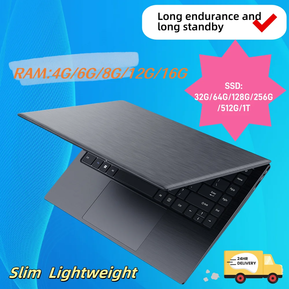 14.1 inch Laptops with camera notebook computer Intel Chery Trial 3350 in stock Ultra Mini Portable PC Computer For Study