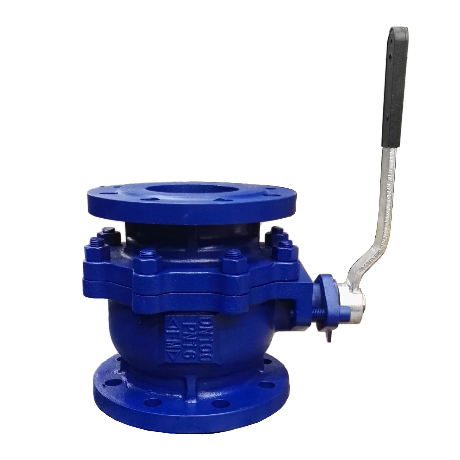 DIN ANSI Q41F Manual Cast Iron GG25 /Stainless Steel Ball Valve With Flange/Threading Inside/Soft Sealing