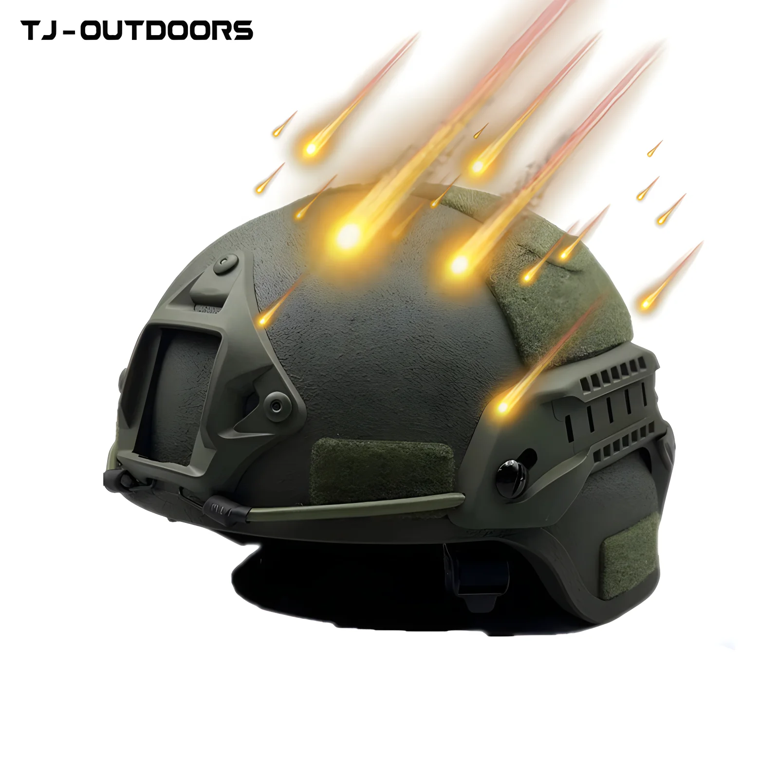 TJ-OUTDOORS Ultimate Tactical Equipment ACH Helmet Ballistic Protection Full Face Defense MICH Bump Helmets