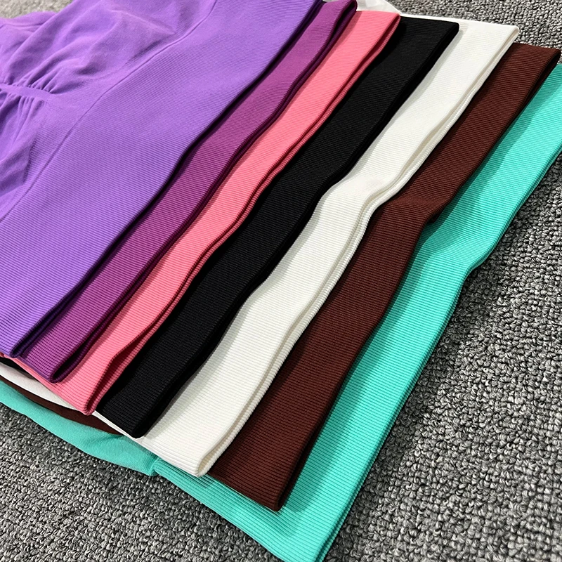 New Workout Set Women Clothing Active Wear Gym Fitness Sets Seamless Yoga Suits One Shoulder Sports Bra Scrunch Butt Leggings