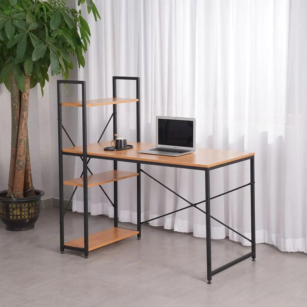 
 Современный личный модульный стол для дома и офиса, дизайнерский стол для ноутбука, компьютерный стол с полкой  