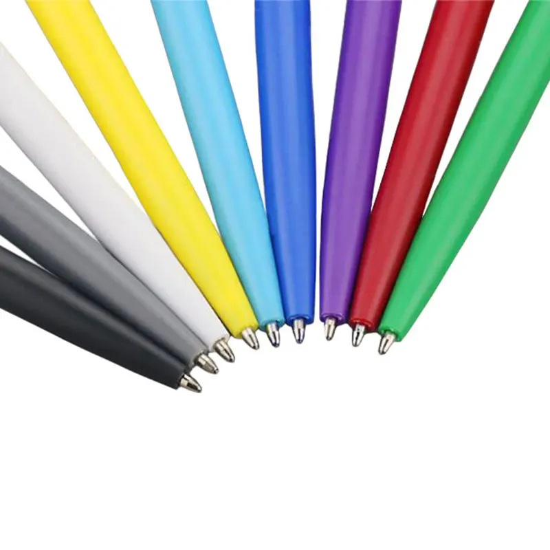 BECOL School Office Stationery Cheap Pen Multi Color Advertising Ballpoint Pen Custom Logo Plastic Twist Ball Pen for Hotel