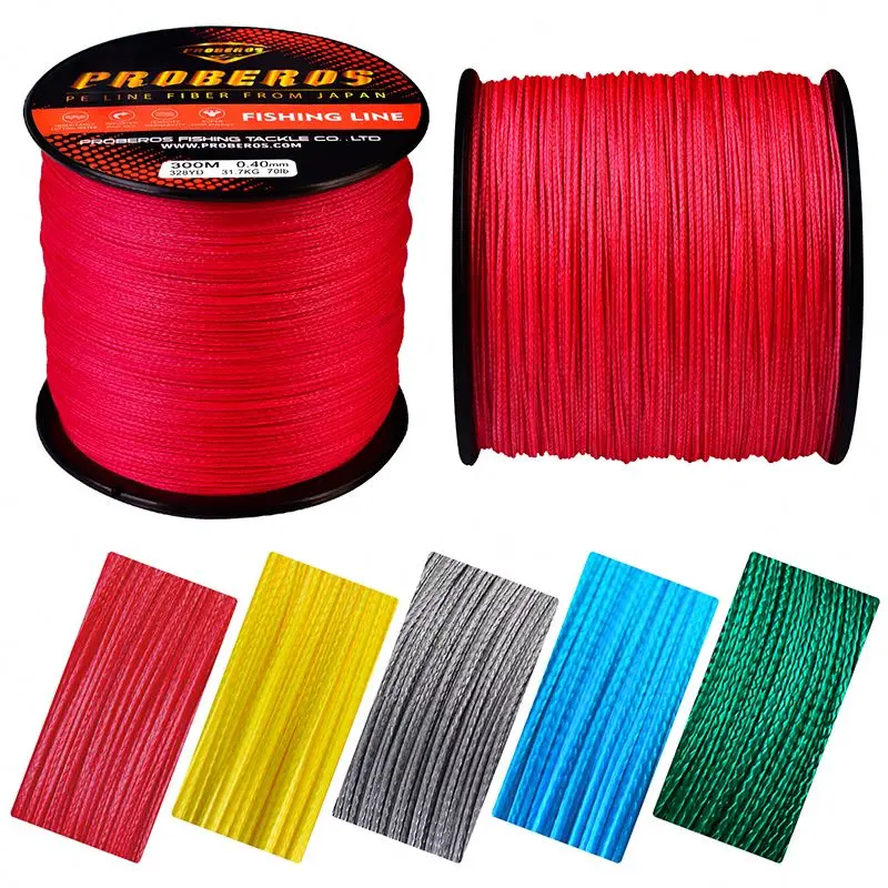 9 Strands Braided Fishing Line 300M 9 Weaves Braid PE Fishing Wire Multifilament Saltwater Line 15LB-100LB Wholesale