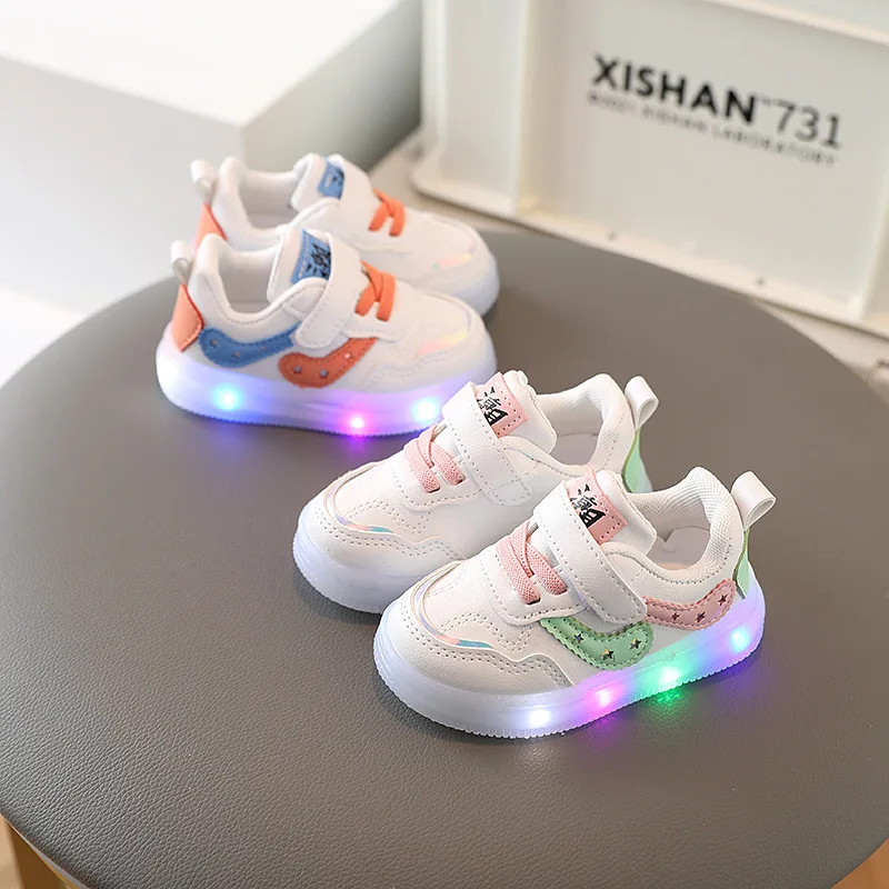 0-6 Years Luminous Sneakers Children Soft Sole baby shoes kids led shoes Sneakers for Girl Boys Children