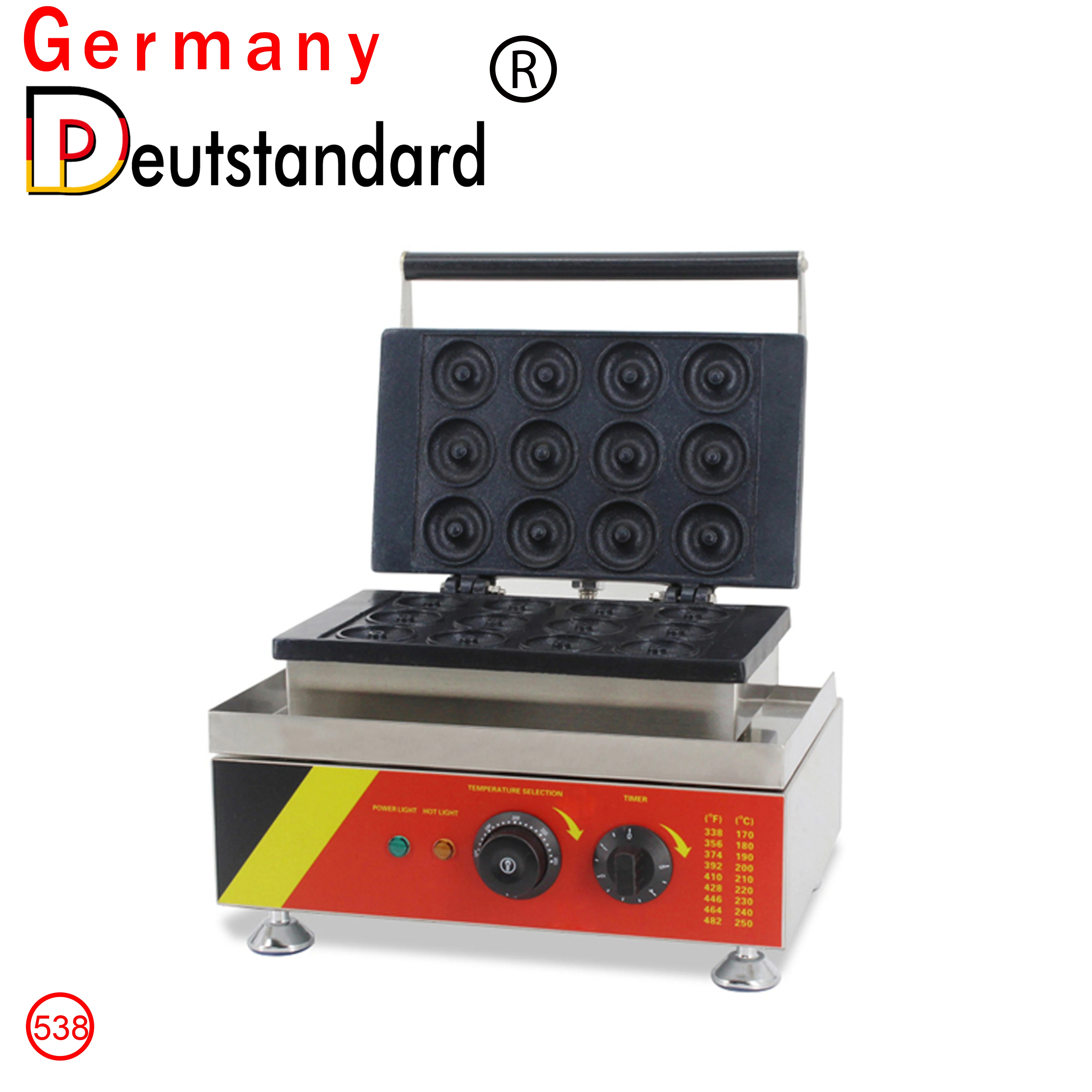 
Snack Equipment Doughnut Mini Donut Maker Machine For 12 Ring Donuts 