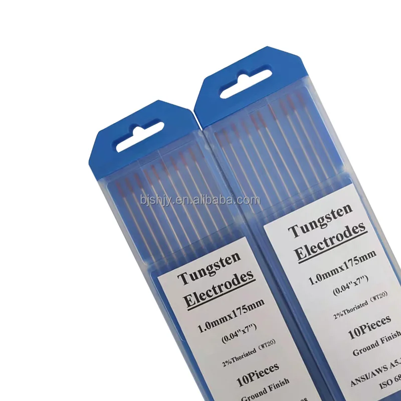 Welding assorted wolfram electrodes tig grinding tungsten electrode 1.0 red color  eletrodo tungstnio 24