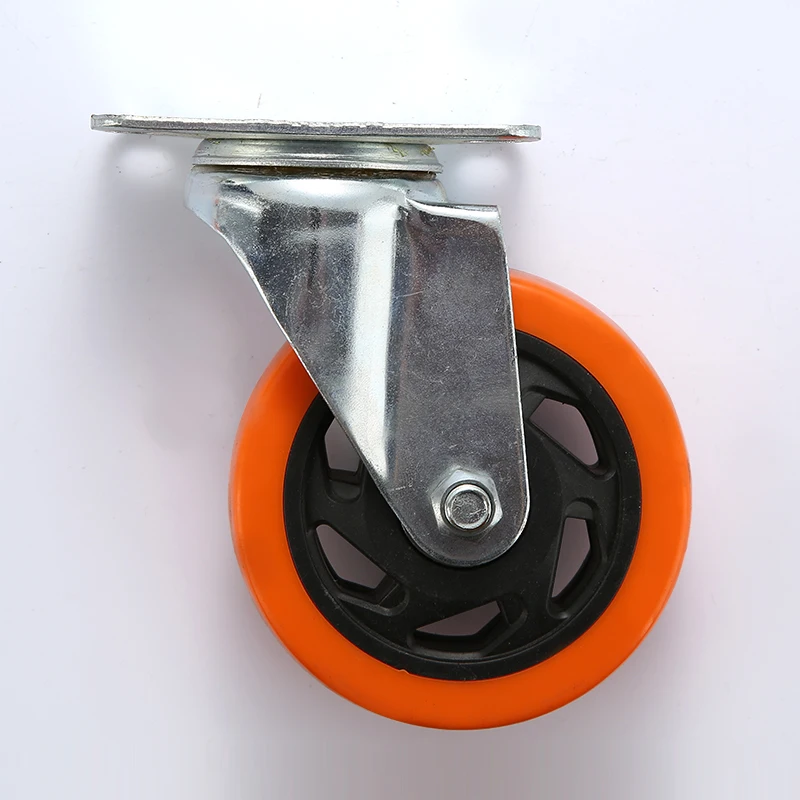 medium duty caster wheel manufacturer 4 inch castor top plate with brake for equipment and machine