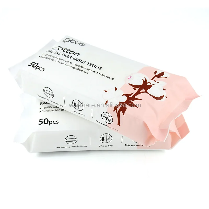 Free Sample Custom Manufacturer Cotton Dry Towel Disposable Cleaning Organic Cotton Dry Wipes Facial Wipes for Baby And Adult