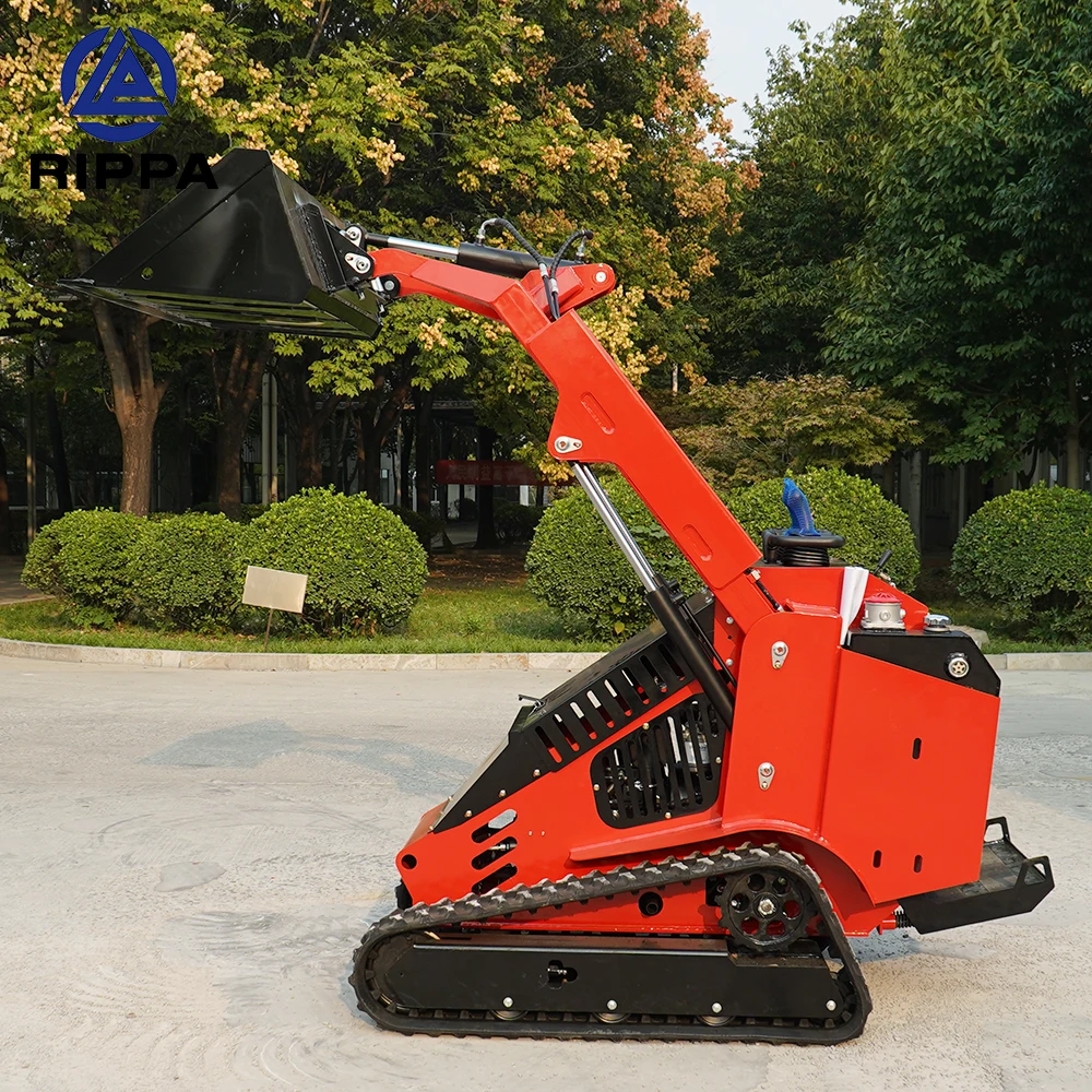Large Loading Capacity 0.2CBM 400Kg Multi-Function Rubber Tracked Mini Skid Steer Loader