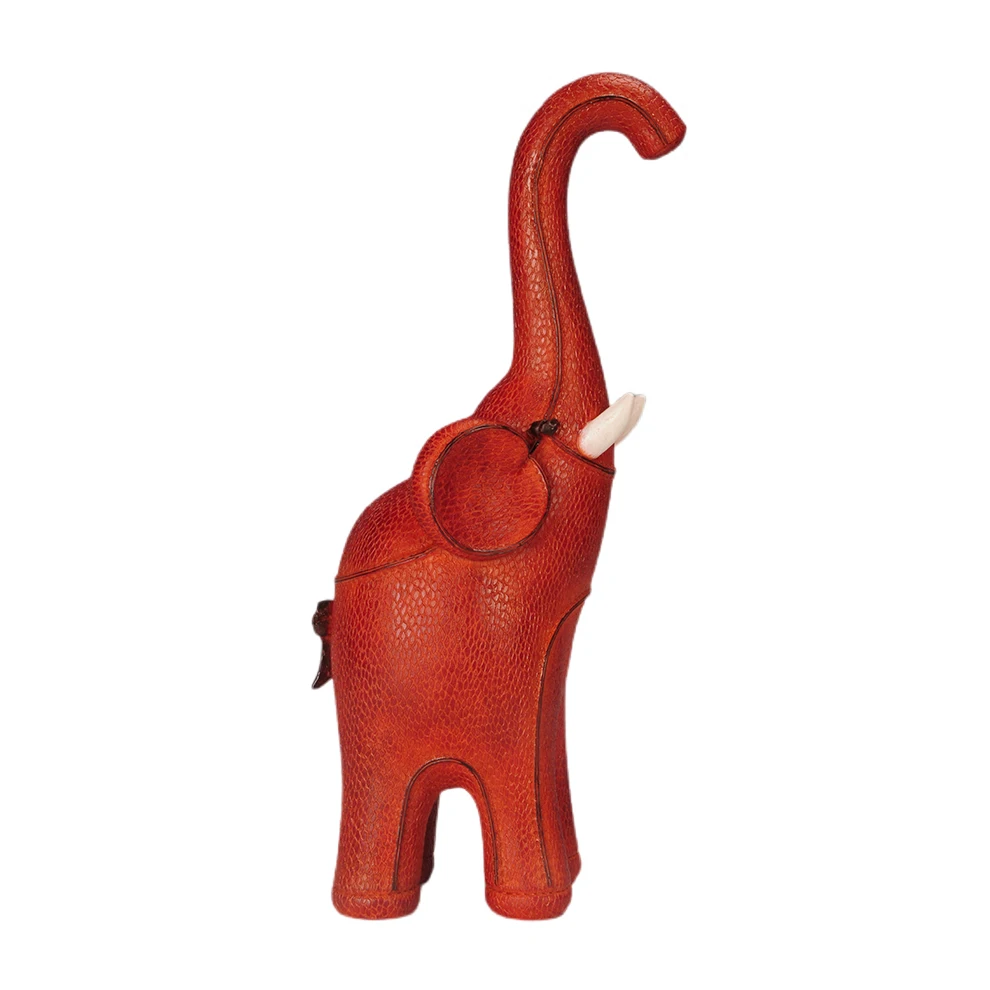 Resin red elephants animal home decorations  figurines resin elephants sculptural craft & gift