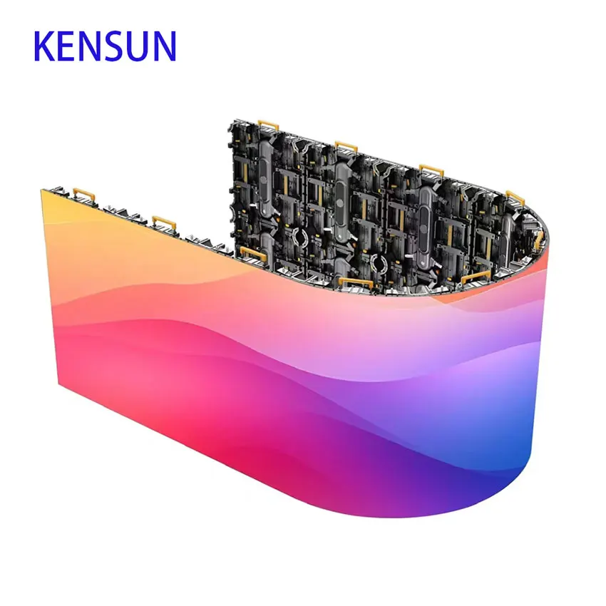 2024 New Design Indoor Bendable Right Angle LED Display Screen 500mmx500mm Models P2.6 and P3.91