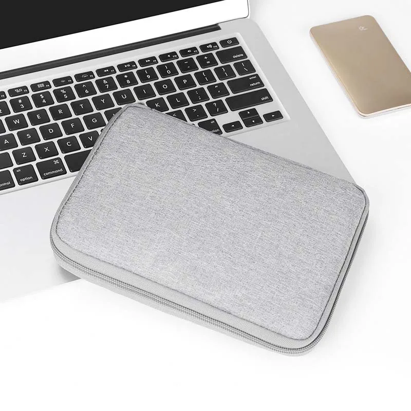 Серая цифровая сумка для хранения USB-кабеля передачи данных органайзер наушников Проволочная электроники аксессуары