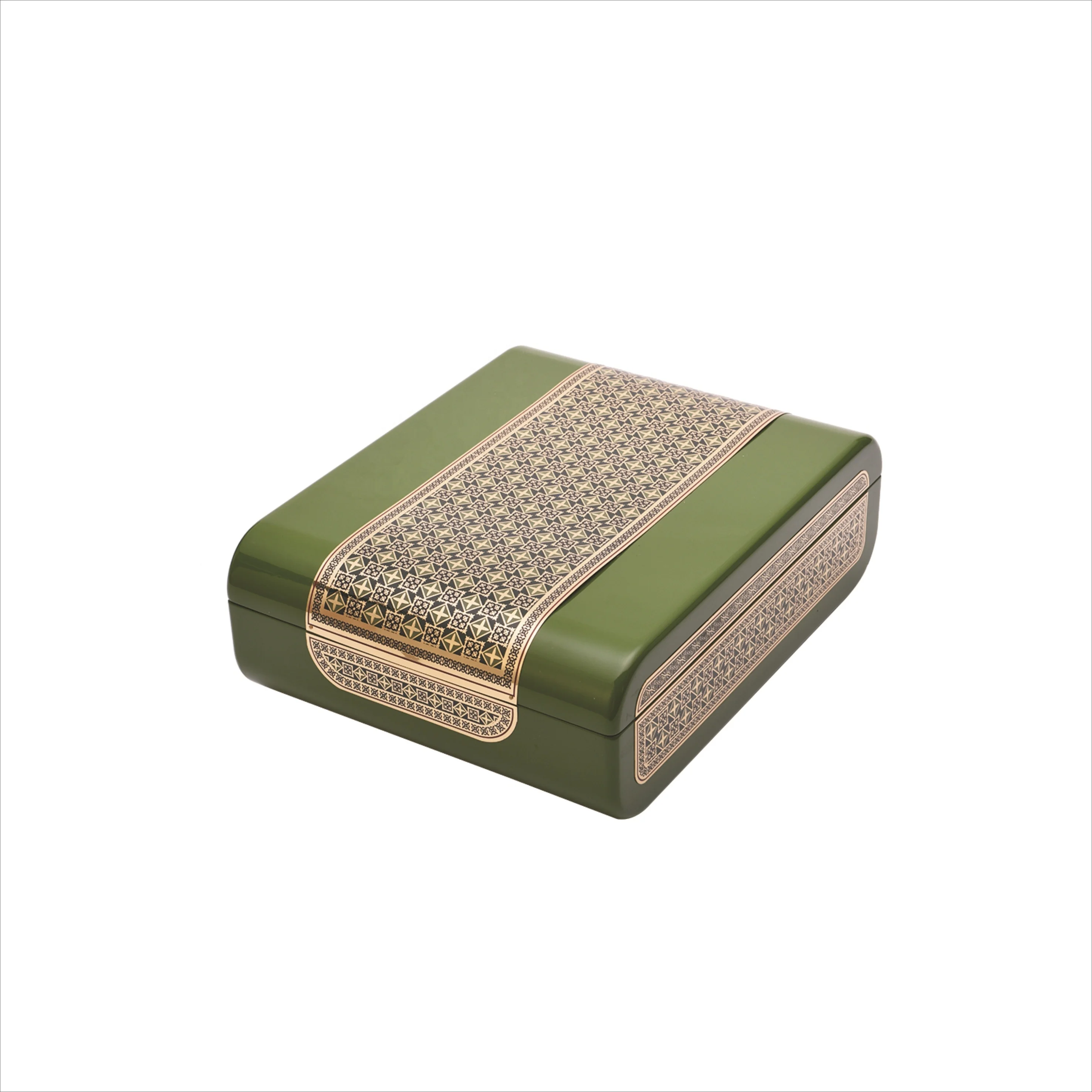 
Luxury customized logo arabic wooden perfume gift box packaging 