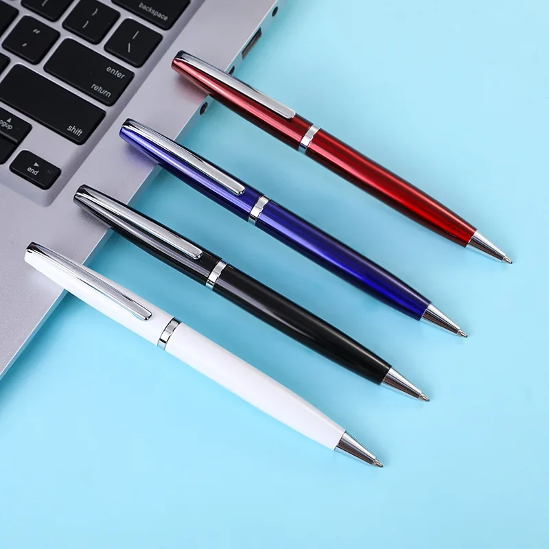 Custom promotional promotion high quality  metal  aluminum gold golden  ballpoint  pen with print logo