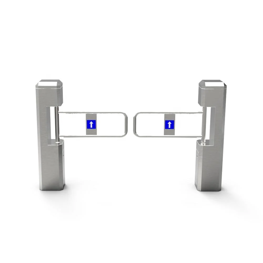 Поворотный турникет квадратной формы, коммерческое здание, ручная кнопка выхода, однополюсный Поворотный барьер ворота