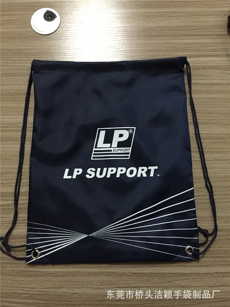 factory custom drawstring backpack/420D polyester drawstring bag
