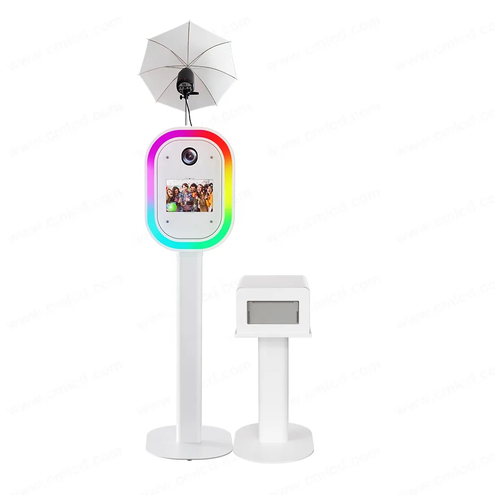 Factory direct sales Salsa landscape mode tablet PC selfie photo booth black dslr camera oval photo booth with case