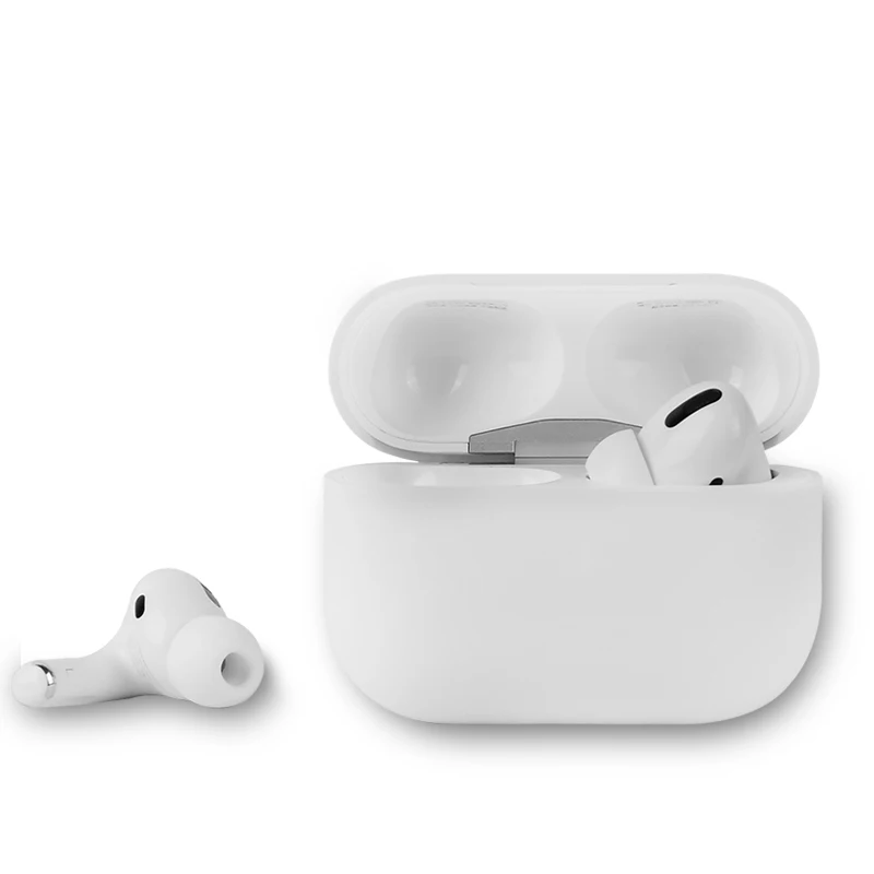 Красивый чехол для наушников белый черный футляр Airpods