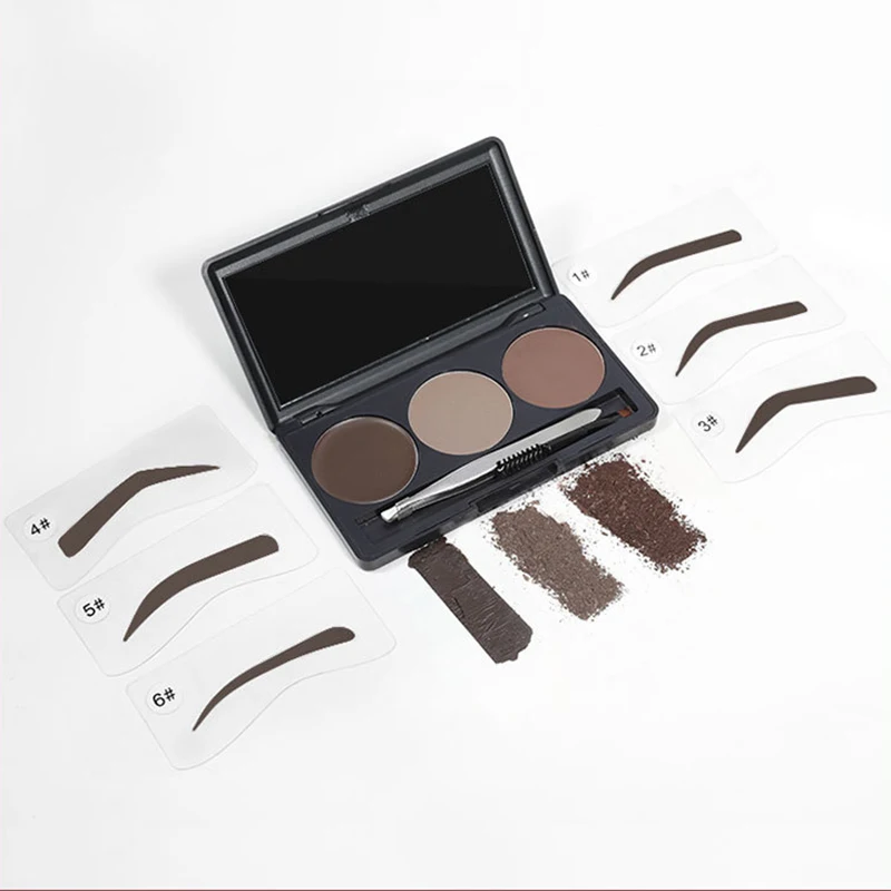 Makeup eyebrow palette set  private label eyebrow pomade brow  sticker long lasting eyebrow powder