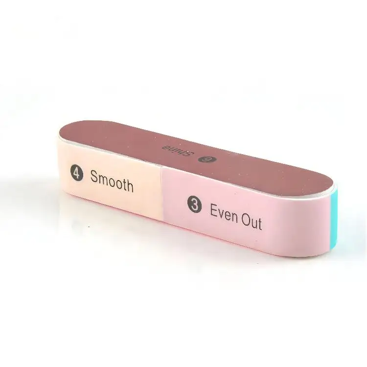 Wholesale 6-Step Mini Nail Buffer with Custom Logo 4 Sides Polish Buffer-Customizable Nail Polish Tool