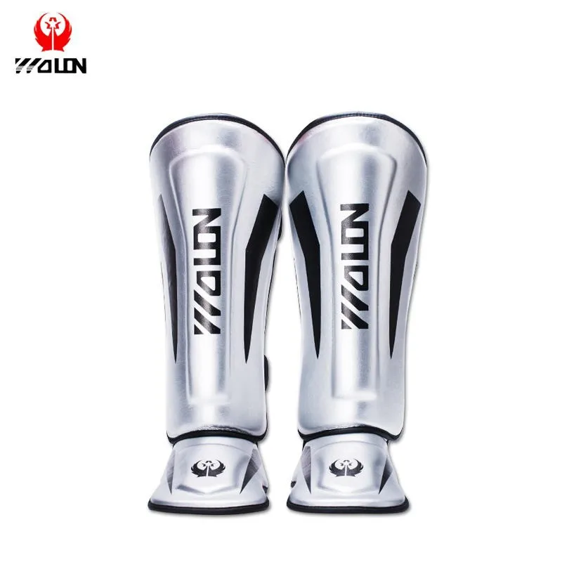 PU leather martial arts  custom  shin pads kick boxing Mma muay thai  Shin guards