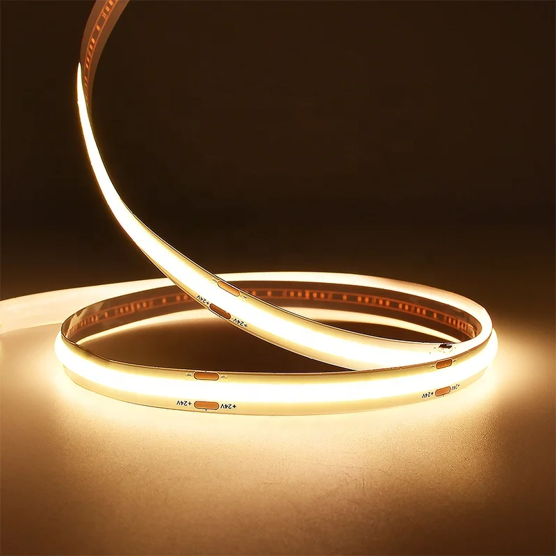 Smart COB LED Strip Free Cutting 480leds 5V PCB 8MM COB High Brightness CRI 90 5W Cutting Length 10.5MM COB LED Strip