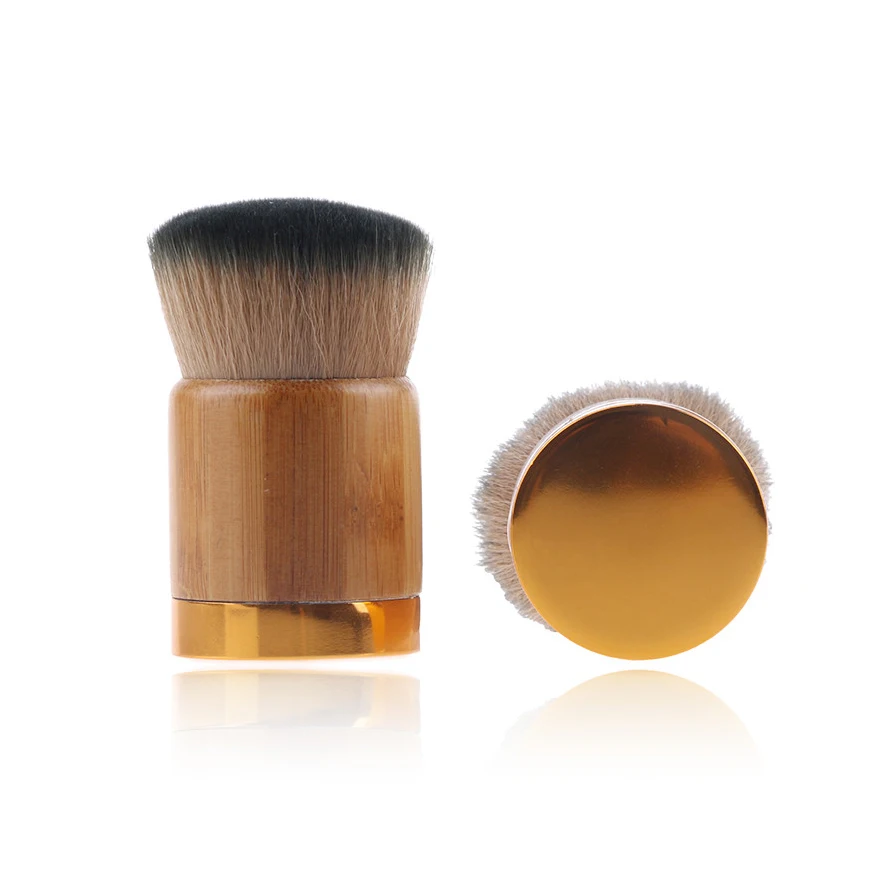 2021 High quality Natural  brush  makeup Cosmetics brush  bamboo Kabuki Brush