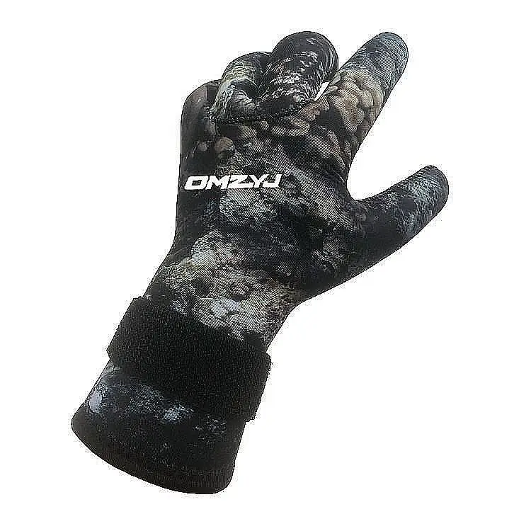 Neoprene 3mm camouflage swimming diving gloves non-slip wear resistant fishing diving gloves warm cold diving suit gloves