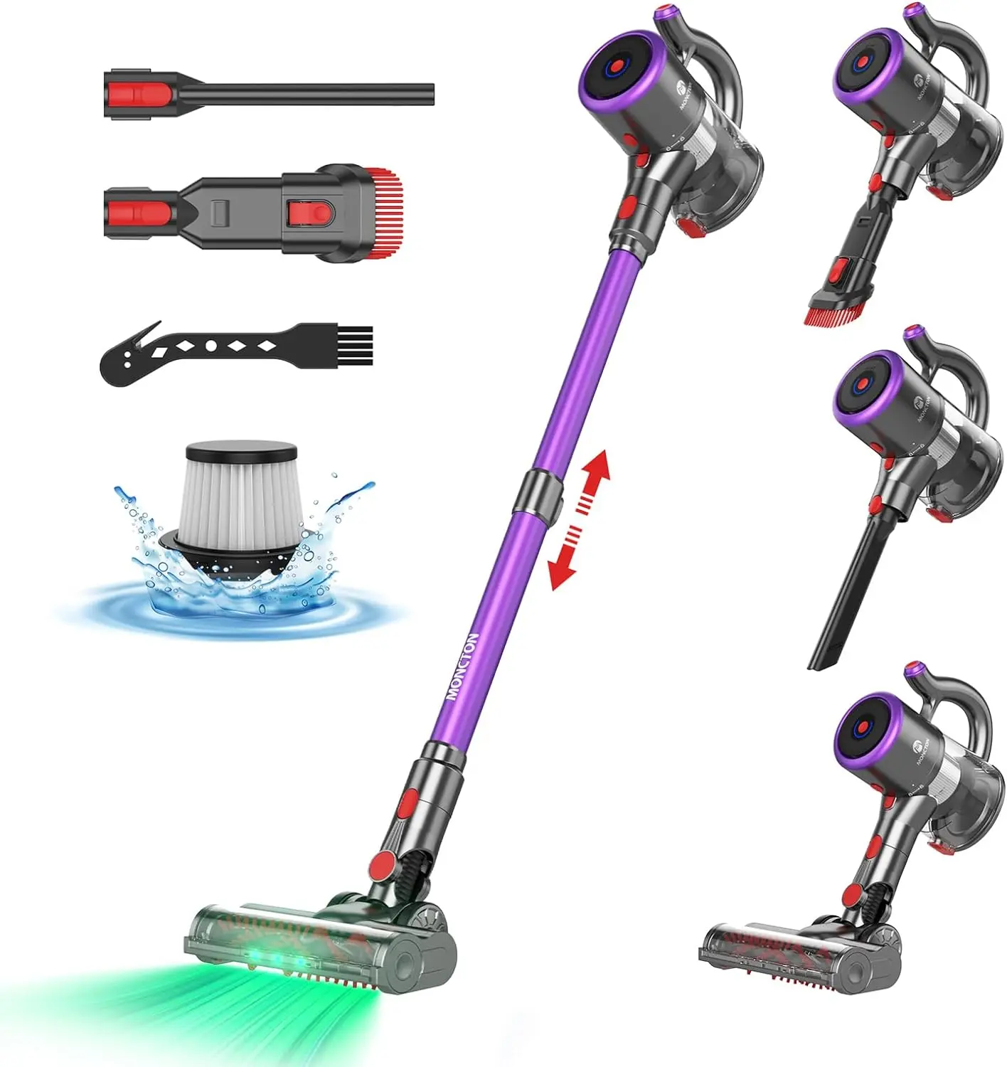 MONCTON W15 28kPa 7 in 1 Handheld Handy Ultra Lightweight Car Vacuum Cleaner Stick Cordless Vacuum Cleaner