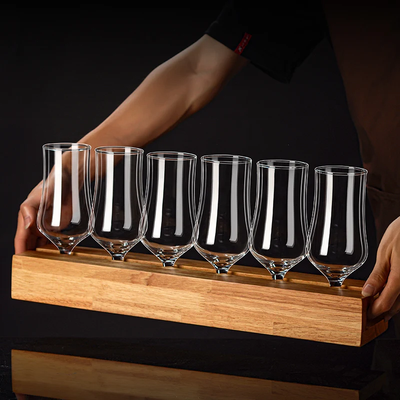 Custom Personalized Stout Belgian craft beer glasses with 12 ounce