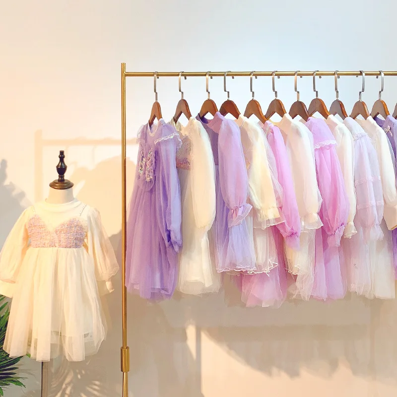 Одежда для маленьких девочек летнее платье Детские сетчатые платья дня рождения свадьбы вечеринки с цветами детские