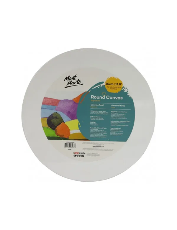 Mont Marte Canvas Round 30cm