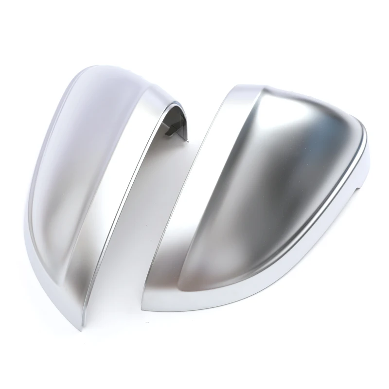 2PCS/SET B8 Rearview Wing Mirror Cover for AUDI A3 S3 Q3 A4 S4 A5 S5 A6 S6 A8 S8 ABS Silver Chromed no Assist