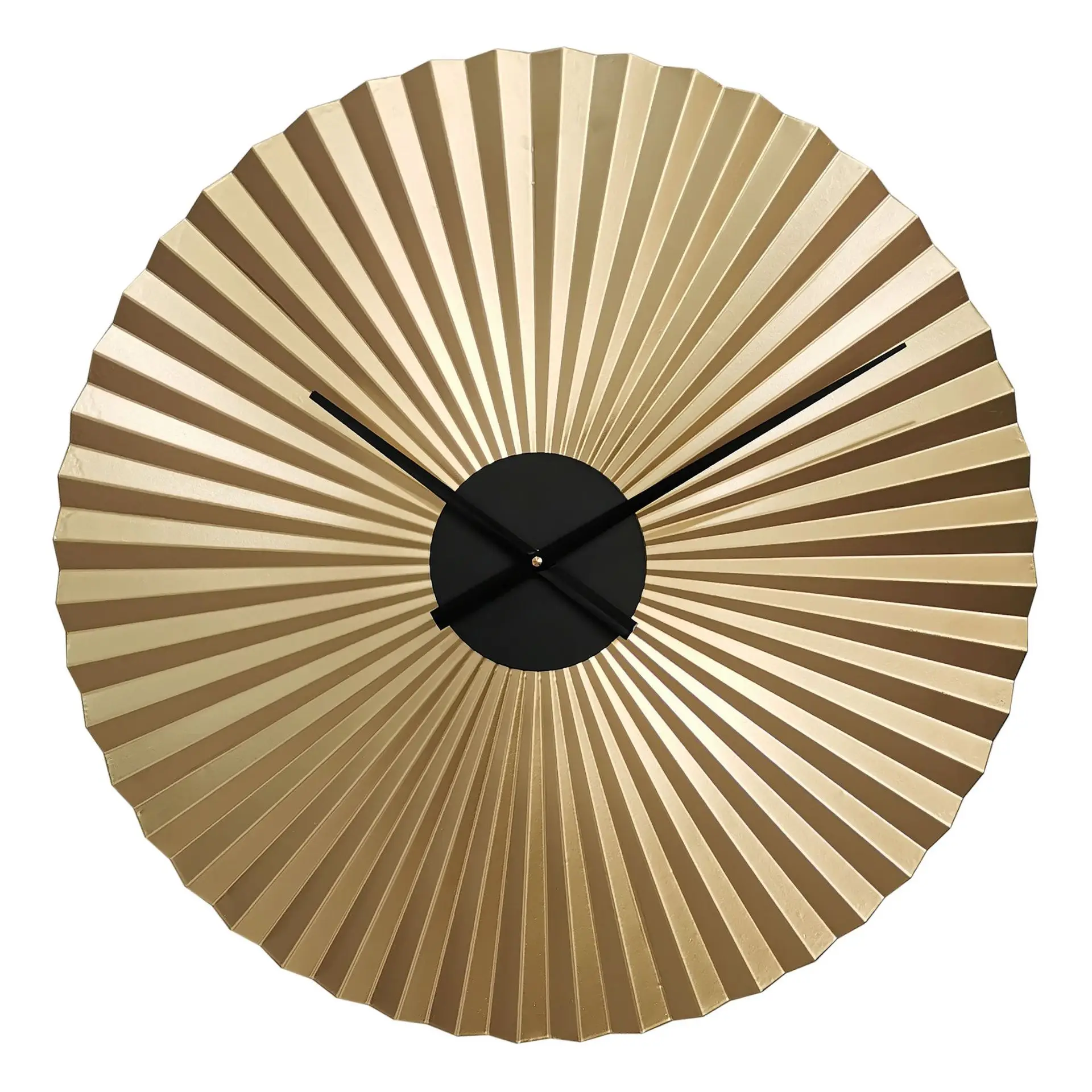 1pc graduated color living room background wall decorative clock bedroom porch creative iron fan clock