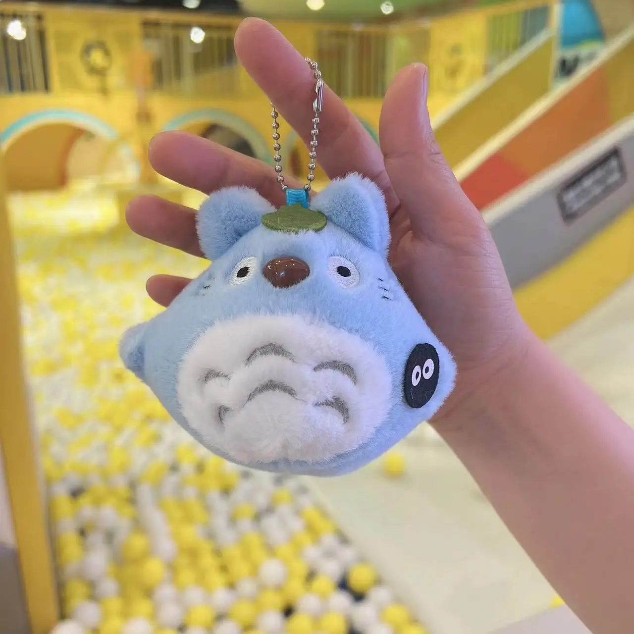 Kawaii Мой сосед Тоторо плюшевый брелок милый зуб Лотос аниме Подвеска для детской школьной сумки декор