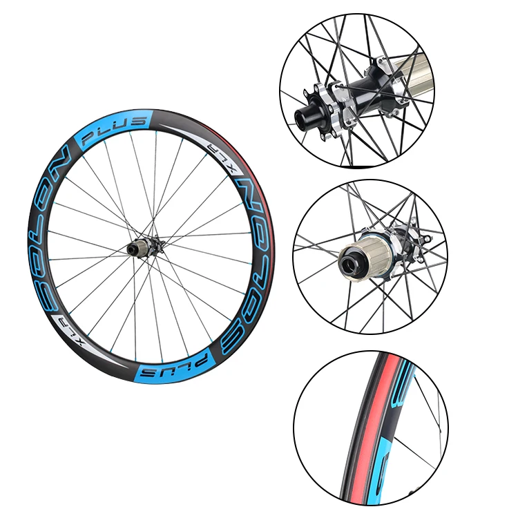 Колеса для велосипеда Solon Rim Clincher 700C комплект колес шоссейного Углеродные колеса оптовая продажа с завода 700 50 мм