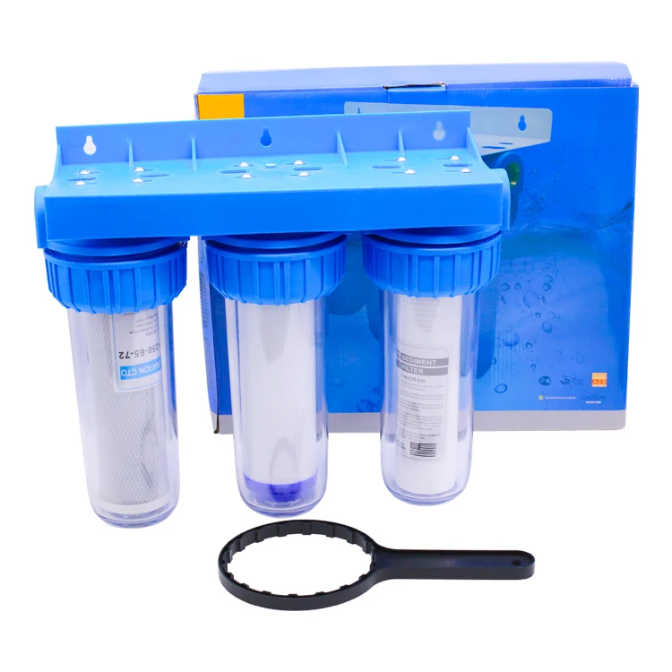 China Manufacturer Transparent High Flow 10 Inch Ro Activated Carbon Cartridge Pre Water Filter Housing